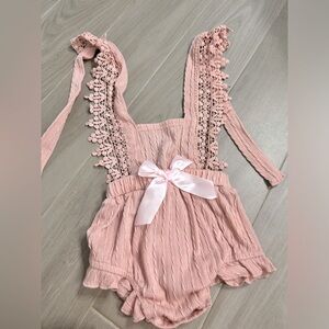 *NEW* Boho Mauve Lace Romper